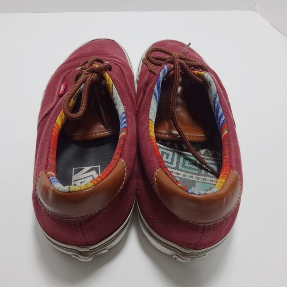 VANS Red Boat Shoes Size 10 - Picture 5 of 16